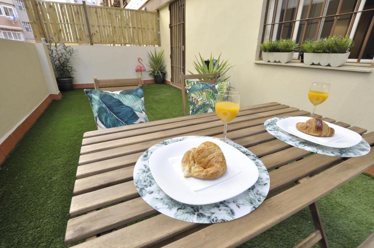 Luminoso Y Coqueto Apartamento Con Jardin Málaga Eksteriør billede